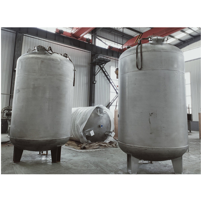 Factory Sanitary Grade Stainless Steel Lined Liquid Mixing Storage Tank With Agitator