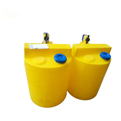 Dosing System Square Rotomolding LLDPE Industrial Chemical Dosing Tank 200L With Mixer